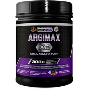 Healthy FUSION Argimax Healthy Fusion | 100% L-Arginina pura AAKG 4.000mg - Precursor Ossido Nitrico | Massime Prestazioni e Pump Muscolare | Migliora la Circolazione, Resistenza e Recupero | 300g gusto anguria