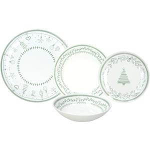 Tognana Magia, servizio piatti 18 pezzi per 6 persone, porcellana, verde