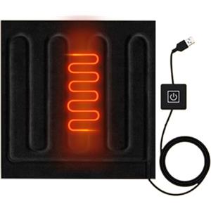 Generic Coperta riscaldata da USB,Coperta elettrica portatile - modalità di sincronizzazione Pad termico da viaggio Coperta termica elettrica,Coperta elettrica per auto riscaldata, coperta elettrica USB per