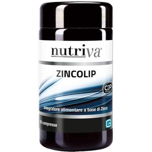 GIURIATI GROUP Nutriva Zincolip - Integratore Alimentare a Base di Zinco per Sistema Immunitario e Funzioni Cognitive - 90 Compresse