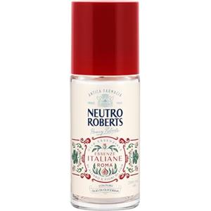 Neutro Roberts, Deodorante Roll-on Roma Senza Sali di Alluminio, Zero Macchie, con Olio Essenziale di Alloro e Fiori di fico, Con Puro Olio di Glicerina, Deodorante Donna e Uomo, 50 ml, 48h