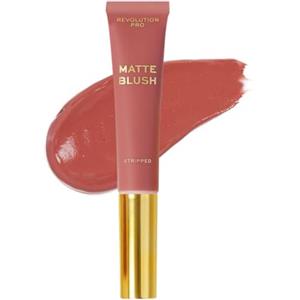 Revolution Pro- Iconic Matte Cream Blush- Wand Stripped Pink | Lightweight formula |Buildable & Blendable |Soft-focus matte effect |Easy-to-use wand applicator | 15ml