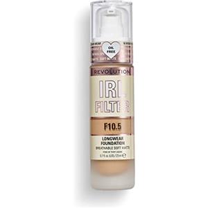 Makeup Revolution, IRL Filter Longwear Foundation, Medium to Full Coverage, F10.5, 23ml