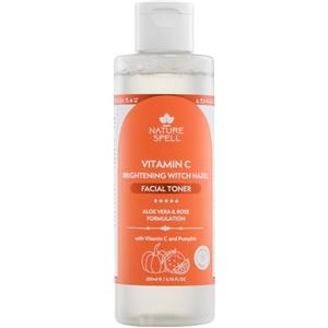 Nature Spell Tonico viso con vitamina C, semi di zucca, aloe vera e acqua di rose, formula senza alcool per tutti i tipi di pelle, 200 ml