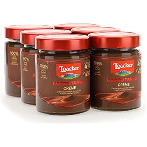 Loacker, Crema Spalmabile Napolitaner, Crema alle Nocciole a Base di Nocciole Tostate, Latte e Vaniglia Bourbon, Ideale per Pane e Crepes, 6 Barattoli da 290g