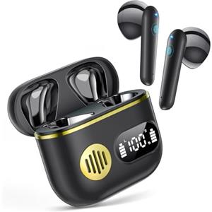 Paekole Cuffie Bluetooth Auricolari Bluetooth 5.3 - Cuffie Wireless con 6 ENC Cancellazione Rumore Mic, Cuffie in Ear 42 Ore di Riproduzione, Cuffiette Senza Filo HiFi Stereo IP7 Impermeabili per iOS/Android