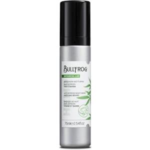 Bullfrog - Maschera Notturna Anti-Stress - Trattamento Idratante con Olio di Cocco, Olio di Avocado e Vitamina C, Rigenera e Lenisce la Pelle e la Barba per un Risultato Luminoso e Fresco, 75 ml