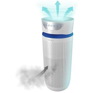 HoMedics Purificatore d'Aria, Filtro HEPA a 360°, Tecnologia con Luce UV-C Elimina Odori, Allergeni, Virus, Batteri e Germi Piccoli fino a 0.3 Microns, Flusso d'Aria 264.8 m3/h
