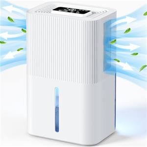 MaidellAir Deumidificatore 2700ML, Deumidificatore Casa, 7 Colori LED, Spegnimento Automatico, Sbrinamento, Timer 6/8/10H, Deumidificatores Portatile Silenzioso per Camera da Letto, Bagno, Armadio（550ML/24H)