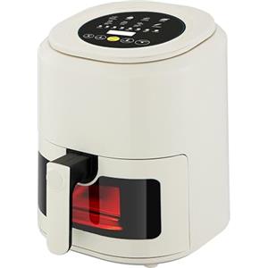 SMART-J Friggitrice ad Aria Smart-J 6L con Finestra e Touch Control - 1400W, 8 Programmi Automatici, Display LED, Cottura Sana e Senza Olio (Bianco)