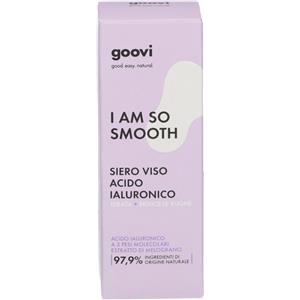 Goovi I Am So Smooth - Siero Viso Acido Ialuronico Idratante 30ml, Booster di Idratazione e Antirughe