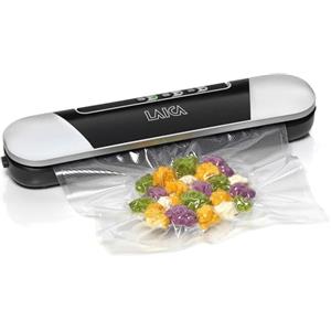LAICA Sigillatrice a Caldo e Macchina Sigillatrice Sottovuoto per Alimenti - Design Compatto, Conservabile in un Cassetto - Preservazione dei Cibi Freschi e Cotti