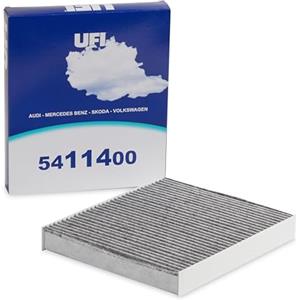 UFI Filters, Filtro Abitacolo ai Carboni Attivi 54.114.00, Filtro Abitacolo per Ricambio, Adatto a Auto, Applicabile su Diversi Modelli Audi, Lamborghini, Mercedes Benz, Seat, Skoda e Volkswagen