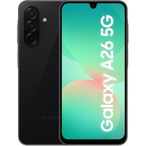 Samsung Galaxy A26 5G, Smartphone con Funzioni intelligenti, 3 anni di Garanzia del produttore, Display Super AMOLED 6.7", 8GB RAM, 256GB, 5.000 mAh, memoria espandibile, Black [Versione Italiana]