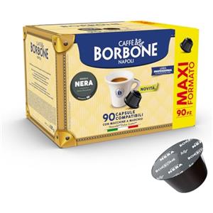 Caffè Borbone Miscela Nera - 90 capsule - Compatibili con le Macchine a marchio Nescafè® Dolce Gusto®