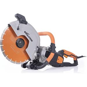 Evolution Power Tools Evolution R300DCT+ 300 mm Sega da cemento - Motore da 2.400 W, non a benzina, capacità di taglio 115 mm, lama diamantata premium inclusa, troncatrice, troncatrice per ferro