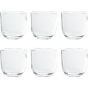 Avilia Servizio da 6 Bicchieri Whisky, Set Bicchieri trasparenti per acqua, vino e cocktail, Resistenti e Lavabili in Lavastoviglie, 350cc in Cristallo Ecologico