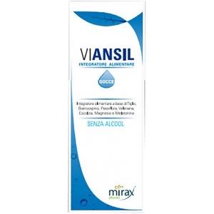 ERBEX VIANSIL Gocce 50 ml - Integratore con Biancospino, Passiflora, Tiglio, Valeriana, Escolzia, Magnesio e Melatonina