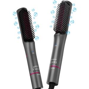 Aigostar Spazzola Lisciante Capelli Professionale Ionica, 5 Temperature (130-210°C), Tecnologia a Infrarossi, Riscaldamento Rapido, Antiscottatura, Leggera - Piastra per Capelli a Spazzola-Tessa