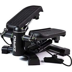Zipro Roam Stepper Mini Fitness con computer LCD di allenamento con molte funzioni, per la casa, lo swingstepper per l'allenamento delle gambe e dei Pozidriv senza usura, Nero