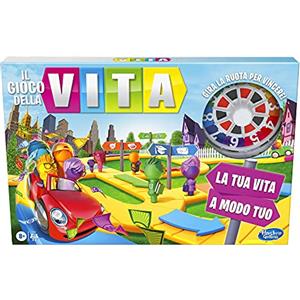 Hasbro Gaming - Il Gioco della Vita, un Gioco Adatto a Tutta la Famiglia per 2-4 Giocatori, Gioco da Tavolo per Bambini Dagli 8 Anni in Su