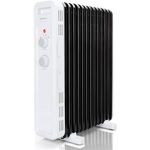 AIGOSTAR LUKE- radiatore ad olio elettrico, 11 Elementi, 2300 W. Termostato Regolabile, 3 Impostazioni di Calore, Risparmio Energetico, Protezione da Surriscaldamento e Antiribaltamento, 20mq