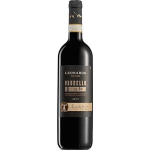 Leonardo da Vinci Brunello di Montalcino DOCG 2019, Vino Rosso dal Gusto Ricco e Persistente, Note fruttate e speziate, 14% Vol., Bottiglia da 750 ml