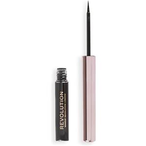 Revolution Beauty London Makeup Revolution, Eyeliner Liquido Super Flick, Altamente Pigmentato, Nero, 2.4ml