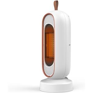 Timiyou Stufetta Elettrica Basso Consumo, Stufetta Elettrica da Bagno 800W/1300W, Termoventilatore Ceramico Portatile, Tecnologia PTC, Protezione Surriscaldamento e Ribaltamento, Per Ufficio e Camera Bianco