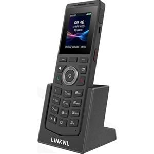 Linkvil W610H DECT Cordless Phone, 4 SIP Lines, Color Display, Bluetooth 5.0, Virtual BLF Keys