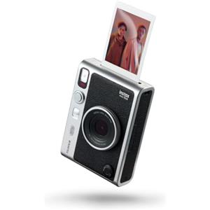 instax Fujifilm instax mini Evo Black- Fotocamera Ibrida a Sviluppo Istantaneo, Stampante per Smartphone, Design Analogico, 100 Combinazioni di Effetti, Dimensioni Stampa 86 x 54 mm