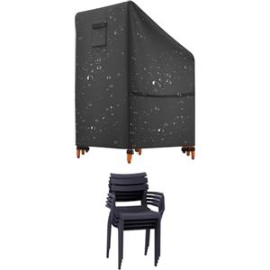 Avilia Telo Impermeabile per Sedie da Giardino Antipioggia, Copertura Sedie Esterno Impermeabile e Resistente Vento, Design Elegante con Sistema di Fissaggio Sicuro, 68x68x80/120cm