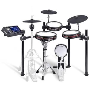 Alesis Strata Club - Batteria Elettronica con 144.000 Campioni, Touchscreen, Piatti Tri-Zona, Percussioni in Mesh Bi-Zona e Grancassa da 8