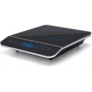 EGLEMTEK Piastra a Induzione Portatile 2000 W Con Pannello Touch Piano Cottura Elettrico In Vetroceramica Con Timer 10 Livelli Di Potenza Display LED E Funzioni Di Sicurezza Avanzate 29 × 37 × 6.5 cm Nero