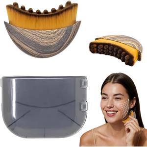 BDGYCK Spazzola per Contorno Linfatico, Massaggiatore Linfatico per Viso, Spazzola Viso a Secco per Alleviare con l'affaticamento