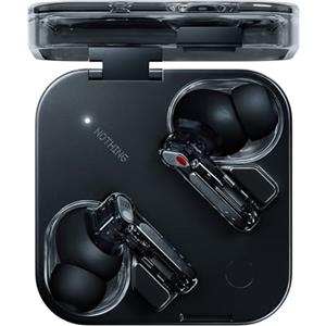 Nothing Ear (3) Auricolari Wireless In-Ear, Cancellazione Adattiva del Rumore, Audio Hi-Res compatibile con LDAC, Super Mic, IP54, Ricarica Rapida, 22 Ore di Autonomia, Android e iOS - Nero