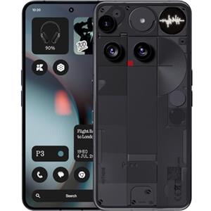 Nothing Phone (3) - Smartphone con tripla fotocamera posteriore da 50 MP, batteria al silicio-carbonio a lunga durata 24 ore, display AMOLED 6,67" 120Hz, Glyph Matrix, 16GB + 512GB - Nero