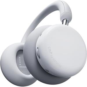 CMF BY NOTHING CMF Headphone Pro - Cuffie Bluetooth Over-Ear Wireless - Fino a 100h di Batteria, Hi-Res con LDAC, Audio Spaziale, con Cancellazione Attiva del Rumore - Grigio Chiaro