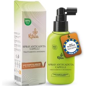 Ritalia® Spray Crescita Capelli Veloce con Saw Palmetto | Lozione Ricrescita Capelli Uomo & Donna | Attivatore Capillare | 3 Mesi di Trattamento DHT blocker per perdita capelli