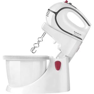 Avilia Impastatrice 500W - Motore Potente, Fruste in Acciaio Inox da 2,5 Litri, 5 Velocità Regolabili e Funzione Turbo per Impasti Perfetti di Pane, Pasta Frolla e Dolci