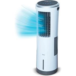 LIVINGTON InstaChill - Raffreddatore con raffreddamento ad acqua - Raffreddatore ad aria mobile con 3 livelli di raffreddamento - Condizionatore d'aria senza tubo di scarico per 12 ore - Serbatoio da 8,5 L