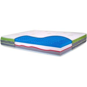 INmaterassi - Materasso Marilyn in Lattice e Memory Gel, 11 Zone Ergonomiche, Ortopedico, Rigidità Alta, Rivestimento in Aloe Vera Sfoderabile e Antiacaro, Alto 26 cm, Letto Matrimoniale 160 x 200 cm