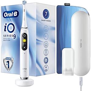 Procter & Gamble Oral-B iO Series 9 - Spazzolino elettrico ricaricabile con 1 manico intelligente, 1 spazzola e 1 custodia da viaggio Premium in omaggio
