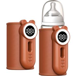 Otufan Scaldabiberon portatile per bambini, 8000 mAh, batteria da 8000 mAh, con memoria a temperatura, luce notturna, per latte materno, porridge di neonato, scaldacaffè per il latte e il latte