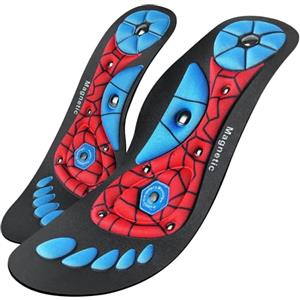 OSDUE Solette Magnetiche,Solette Gel Magnetiche Uomo e Donna,Massaggio Riflessologico per Sollievo Immediato dal Dolore,Piatto Solettes Scarpe Da Lavoro Per Alleviare La Fascite Plantare Solettes