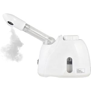 GBKDQQ Vapore facciale, sauna viso Nano ionico, umidificatore caldo, vapore viso caldo, vapore viso viso per spa, sauna o salone, spray girevole a 360°, bianco
