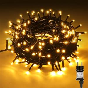 CHOIGN Catena Luminosa Esterno 20M 200 LEDs, Impermeabile 8 Modalità LED Luci da Presa, Luci Natale Luci Albero di Natale Esterno Interno, Luci Giardino per Natale, Festa, Regali, Partito, Casa