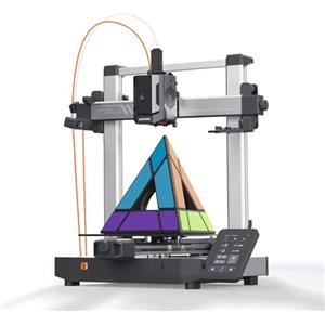 ANYCUBIC Kobra 3 V2 Stampante 3D, Stampa Multicolore a 4/8 Colori, Stampante 3D Veloce da 600 mm/s, Area di Stampa di 255x255x260 mm, Livellamento Automatico Migliorato, Facile da Assemblare