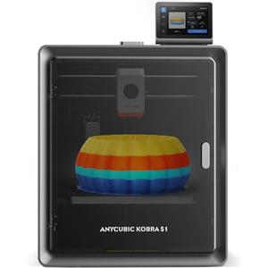 ANYCUBIC Kobra S1 3D Stampante, Multicolore ad Alta Velocità 600 mm/s con Livellamento Automatico, Hotend Completamente in Metallo da 320℃, Struttura CoreXY Chiusa, Dimensioni di Stampa 250*250*250mm