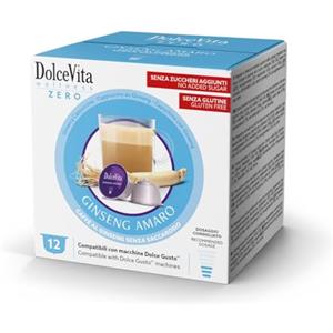 Generico DOLCE VITA 60 Capsule Dolce Gusto GINSENG AMARO Senza Saccarosio Compatibili con macchine Nescafe Dolce - 5 Astucci da 12 -